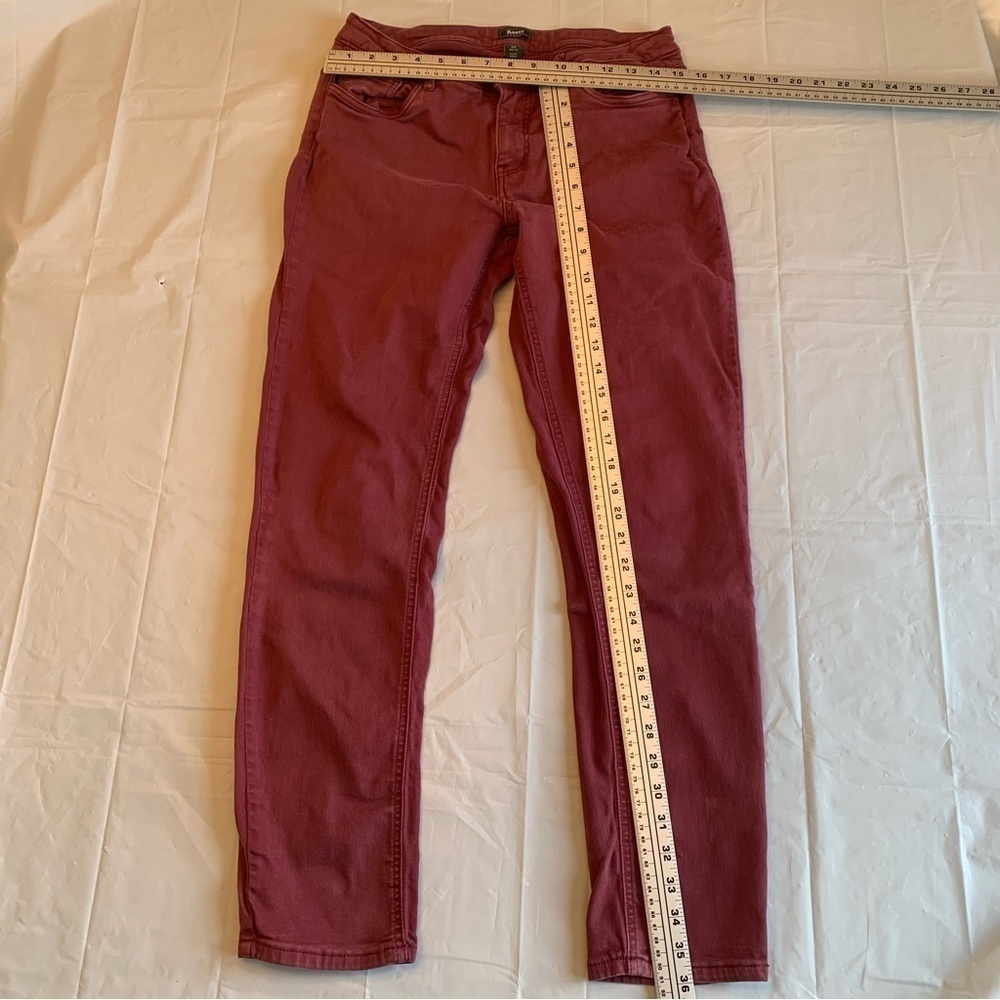 👖  ROOTS Light Wash Burgundy Jeans - Women's Size 29 👖 - Picture 8 of 13
